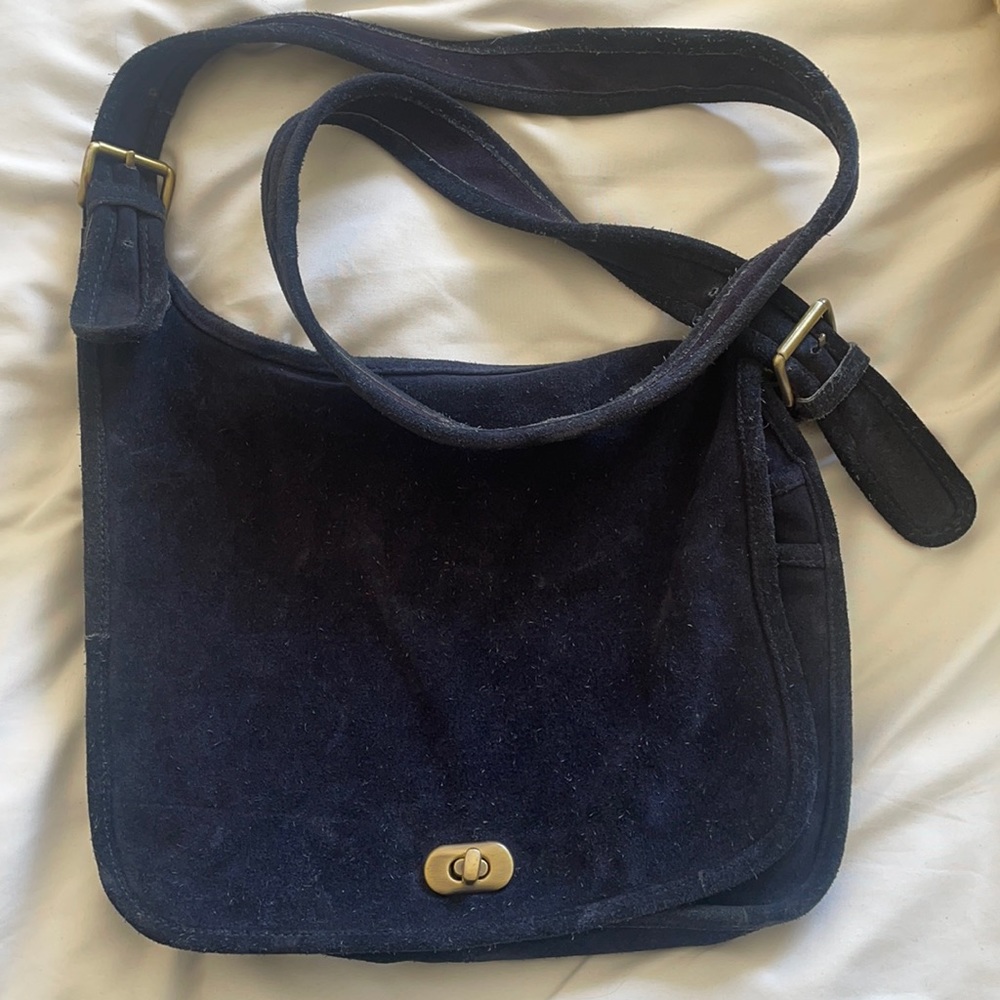 Genuine Blue Suede Urban Outfitters Purse